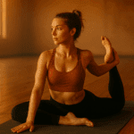 Mujer haciendo Hot Yoga